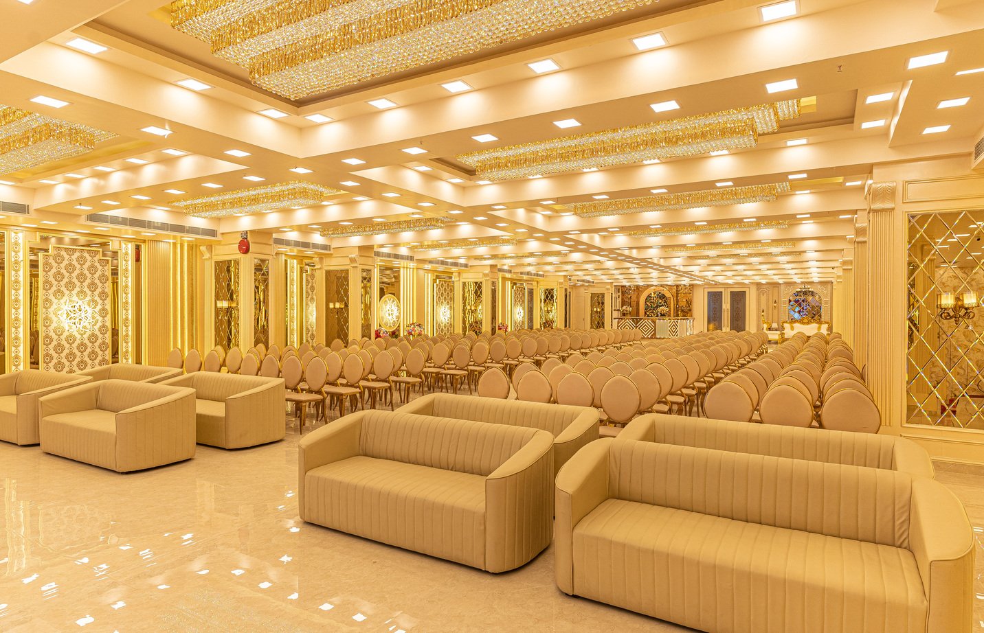 engagement venue in Nerul — ring ceremony setup at Madhav Banquet